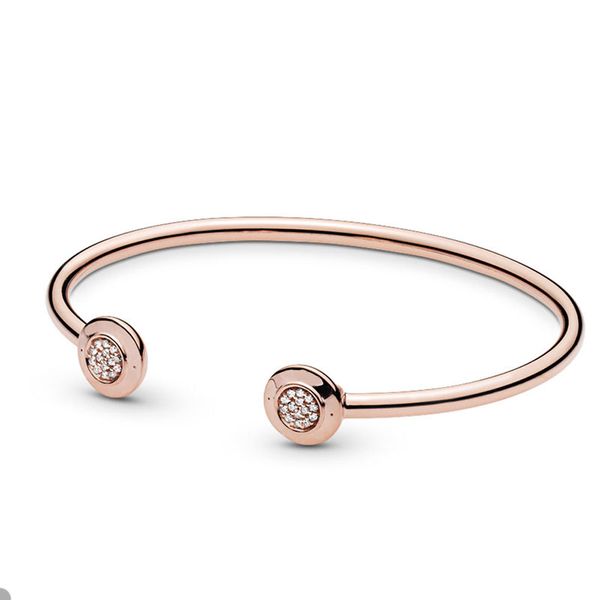 18k rose gold cuff bracelet for pandora 925 sterling silver designer party open bangle for women girlfriend gift crystal diamond luxury brac, White
18k rose gold cuff bracelet for pandora 925 sterling silver designer party open bangle for women girlfriend gift crystal diamond luxury brac, White
