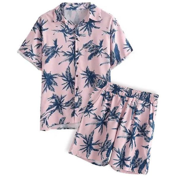 men's casual shirts fashion coconut tree print short sleeve shirt button up haiian shirts and shorts pink 2 pieces summer men beach set, White;black
men's casual shirts fashion coconut tree print short sleeve shirt button up haiian shirts and shorts pink 2 pieces summer men beach set, White;black