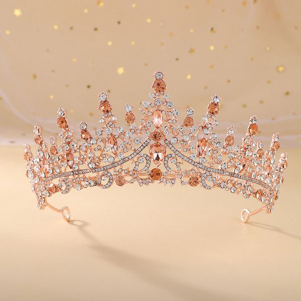 new european and american bride crown baroque atmosphere water diamond birthday crown performance hair accessories wedding dress accessories, Silver
new european and american bride crown baroque atmosphere water diamond birthday crown performance hair accessories wedding dress accessories, Silver