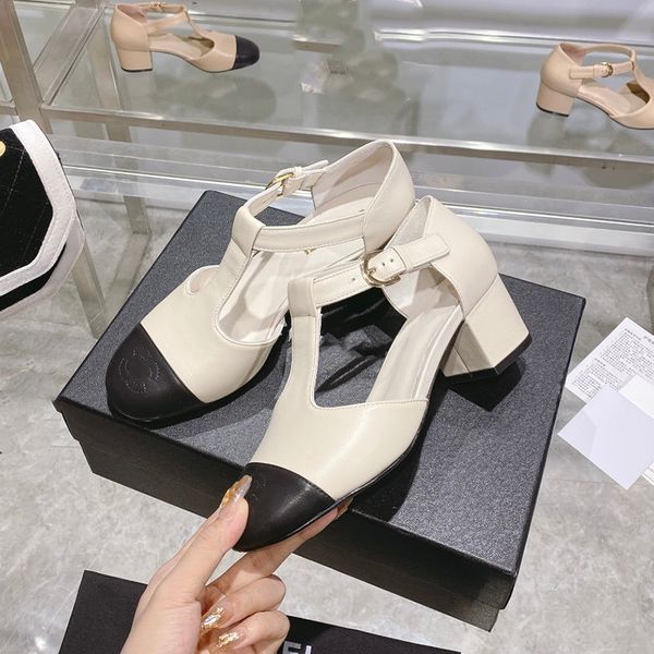designer womens dress shoes chunky heel sandals retro t-strap design adjustable ankle buckle cowhhide round head mid-heel 4.5cm office shoes, Black
designer womens dress shoes chunky heel sandals retro t-strap design adjustable ankle buckle cowhhide round head mid-heel 4.5cm office shoes, Black