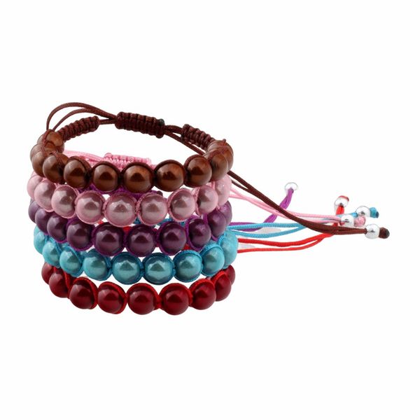 10pcs new fashion round acrylic beaded weave bracelet for women jewelry gifts, Golden;silver
10pcs new fashion round acrylic beaded weave bracelet for women jewelry gifts, Golden;silver