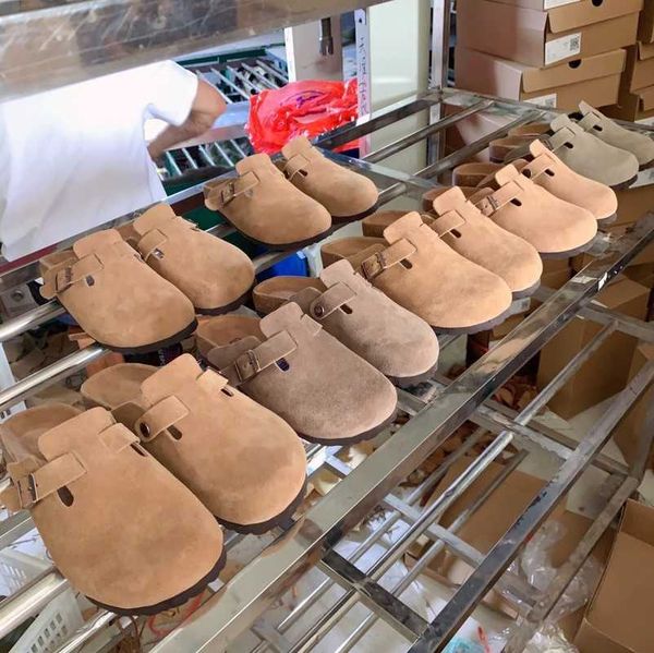 chestnut boston clogs slipper mocha brown suede leather slip on clog women shoes birks soft footbed sell flip flops summer beach sandals cor, Black
chestnut boston clogs slipper mocha brown suede leather slip on clog women shoes birks soft footbed sell flip flops summer beach sandals cor, Black