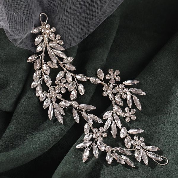 selling bride hair accessories, handmade crystal rhinestone hair bands, dinner parties, and hair accessories with white leaf headbands, Silver
selling bride hair accessories, handmade crystal rhinestone hair bands, dinner parties, and hair accessories with white leaf headbands, Silver