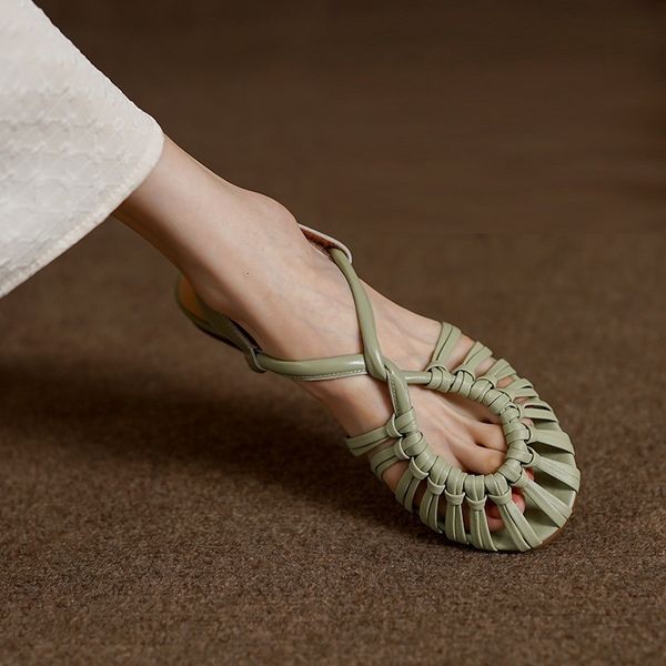 sandals summer french style women retro ladies closed shoes spring vintage roman gladiator on flat heel 1 cm 230503, Black
sandals summer french style women retro ladies closed shoes spring vintage roman gladiator on flat heel 1 cm 230503, Black