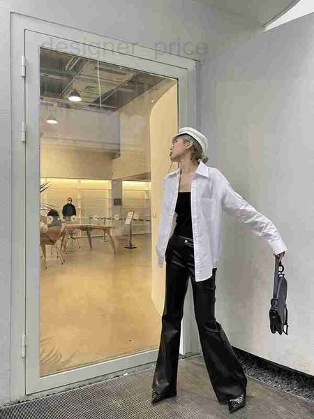 women's blouses & shirts designer 2023 spring/summer fashion girls' feeling hardware small bag decoration pure cotton shirt 6894, White
women's blouses & shirts designer 2023 spring/summer fashion girls' feeling hardware small bag decoration pure cotton shirt 6894, White