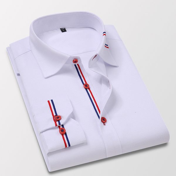 men's casual shirts quality men's long sleeve oxford striped casual shirt front patch regular-fit button down collar thick work sh, White;black
men's casual shirts quality men's long sleeve oxford striped casual shirt front patch regular-fit button down collar thick work sh, White;black