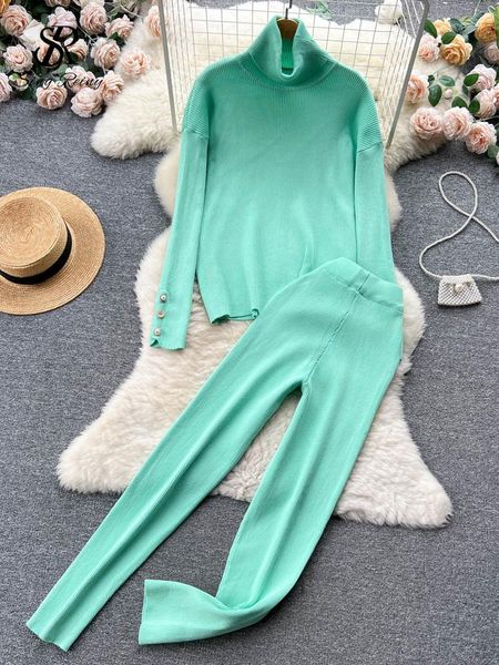 pants singreiny winter turtleness solid sweater suits breading long sleeve knitwear+elastic waist long pants female fashion knit sets, White
pants singreiny winter turtleness solid sweater suits breading long sleeve knitwear+elastic waist long pants female fashion knit sets, White