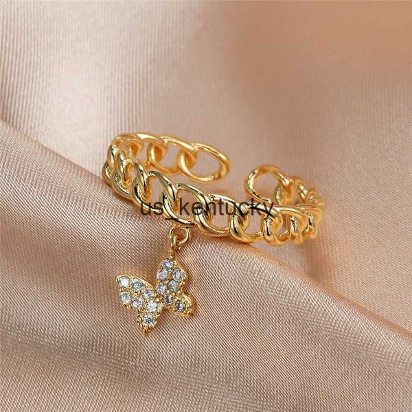 band rings girls animal butterfly pendant rings for women gold color small zircon stone female link chains ring wedding bands jewelry, Silver
band rings girls animal butterfly pendant rings for women gold color small zircon stone female link chains ring wedding bands jewelry, Silver