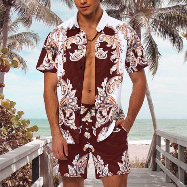men's casual shirts men haiian sets printing 2023 summer short sleeve button shirt beach tracksuit shorts streetwear casual mens suit 2, White;black
men's casual shirts men haiian sets printing 2023 summer short sleeve button shirt beach tracksuit shorts streetwear casual mens suit 2, White;black