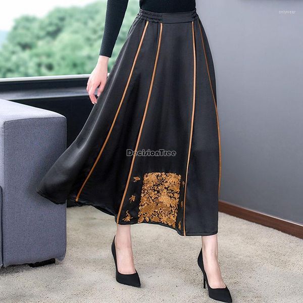 Ethnic Clothing 2023 Chinese Retro National Style Yarn Embroidery Half Skirt Women's Spring And Summer Loose Elegant Long
Ethnic Clothing 2023 Chinese Retro National Style Yarn Embroidery Half Skirt Women's Spring And Summer Loose Elegant Long