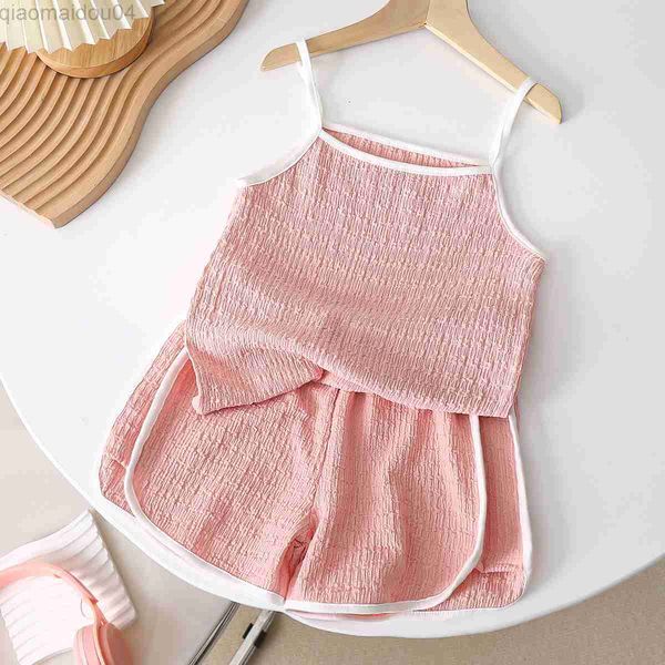 clothing sets 2023 new girls suspender vest set summer baby thin style shorts girls clothes children clo aa230504, White
clothing sets 2023 new girls suspender vest set summer baby thin style shorts girls clothes children clo aa230504, White