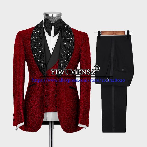 men s suits blazers glitter sequins slim fit mens wedding hand sewn beads black stain lapel burgundy blazer tailored 3 piece male clothing 2, White;black
men s suits blazers glitter sequins slim fit mens wedding hand sewn beads black stain lapel burgundy blazer tailored 3 piece male clothing 2, White;black
