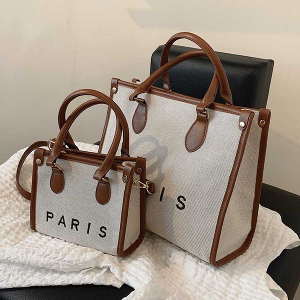 totes french style canvas large office work tote handbags for women 2023 trend luxury designer small ladies shoulder crossbody bags y23
totes french style canvas large office work tote handbags for women 2023 trend luxury designer small ladies shoulder crossbody bags y23