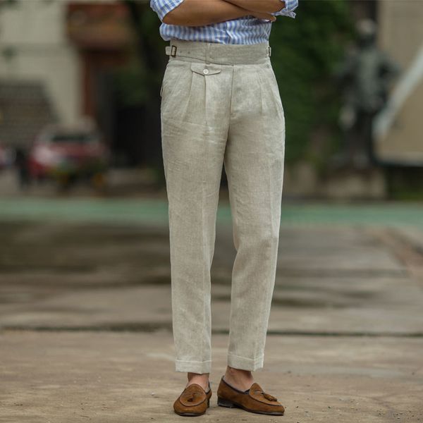 men's pants men's spring summer fashion linen thin trousers male high waist loose pants men casual straight ankle-length pants v82, Black
men's pants men's spring summer fashion linen thin trousers male high waist loose pants men casual straight ankle-length pants v82, Black