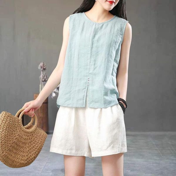 tanks women's tshirt 2021 summer cotton linen womens tank sleeveless solid color vintage o neck shirts for women, Black;white
tanks women's tshirt 2021 summer cotton linen womens tank sleeveless solid color vintage o neck shirts for women, Black;white