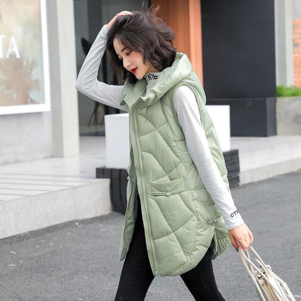 vests autumn and winter cotton vest women coat new 2022 midlength student outer wear loose jacket, Black;white
vests autumn and winter cotton vest women coat new 2022 midlength student outer wear loose jacket, Black;white
