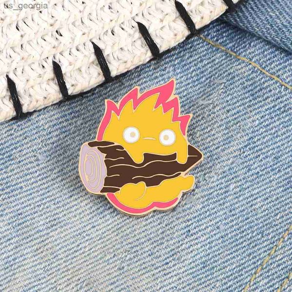 pins brooches fire calcifer enamel pins cute magic fire elf firewood brooches badges shirt lapel pin jewelry gift for friends kids, Gray
pins brooches fire calcifer enamel pins cute magic fire elf firewood brooches badges shirt lapel pin jewelry gift for friends kids, Gray