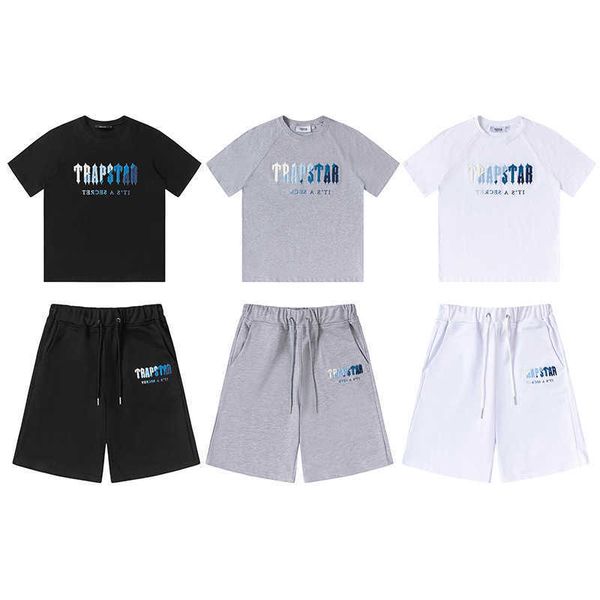 trapstar white blue letter fashion towel embroidery short sleeve shorts casual set, Black;white
trapstar white blue letter fashion towel embroidery short sleeve shorts casual set, Black;white