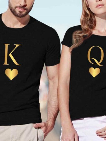 king queen golden heart print couple t shirt lovers casual tshirt short sleeve o neck loose men tee camisetas mujer, White;black
king queen golden heart print couple t shirt lovers casual tshirt short sleeve o neck loose men tee camisetas mujer, White;black