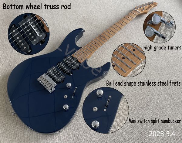 stockelectric guitar dark blue finished roasted maple neck and fingreboard dots inlay split mini switch ball end stainess steel
stockelectric guitar dark blue finished roasted maple neck and fingreboard dots inlay split mini switch ball end stainess steel