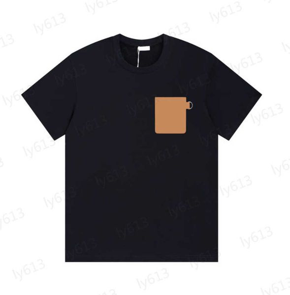 luxury mens designer t shirts spring summer fashion casual loose fitting leather chest pocket design pure cotton round neck short sleeved t-, White;black
luxury mens designer t shirts spring summer fashion casual loose fitting leather chest pocket design pure cotton round neck short sleeved t-, White;black