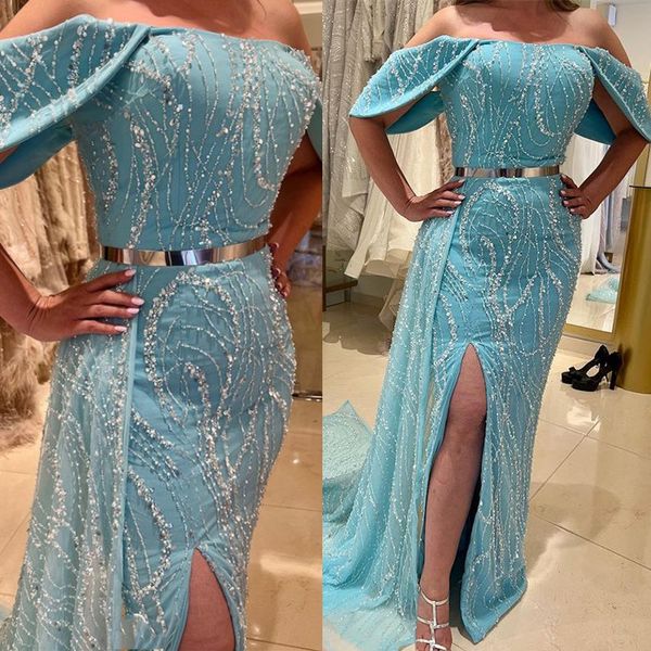 2023 april aso ebi sequined lace prom dress sheath high split evening formal party second reception birthday engagement gowns dress robe de, Black
2023 april aso ebi sequined lace prom dress sheath high split evening formal party second reception birthday engagement gowns dress robe de, Black