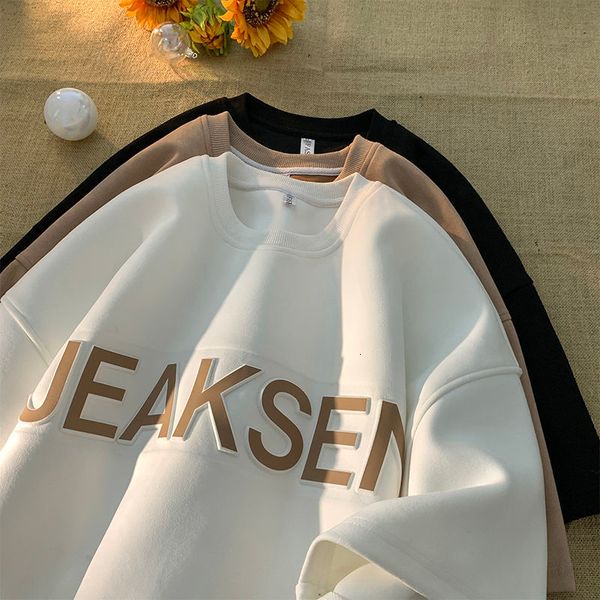 mens tshirts advanced concave convex letter suede tshirt men short sleeved summer heavy american retro loose brand couple half 230503, White;black
mens tshirts advanced concave convex letter suede tshirt men short sleeved summer heavy american retro loose brand couple half 230503, White;black