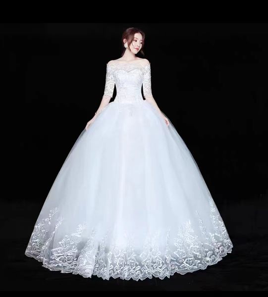 2024 elegant super off shoulder handmade beading quality bridal with handmade beads all gown with lace luxury and long sleeves wedding gown, White
2024 elegant super off shoulder handmade beading quality bridal with handmade beads all gown with lace luxury and long sleeves wedding gown, White