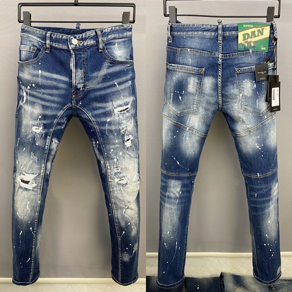 2023 new men jeans hole light blue dark gray italy brand man long pants trousers streetwear denim skinny slim straight biker jean for d2 28-
2023 new men jeans hole light blue dark gray italy brand man long pants trousers streetwear denim skinny slim straight biker jean for d2 28-