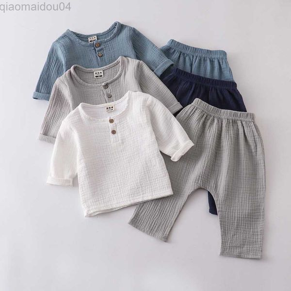clothing sets 2pcs spring summer baby boy clothes sets 0-4y toddler kids organic cotton long sleeve t-shirt + loose pants childre aa230504, White
clothing sets 2pcs spring summer baby boy clothes sets 0-4y toddler kids organic cotton long sleeve t-shirt + loose pants childre aa230504, White