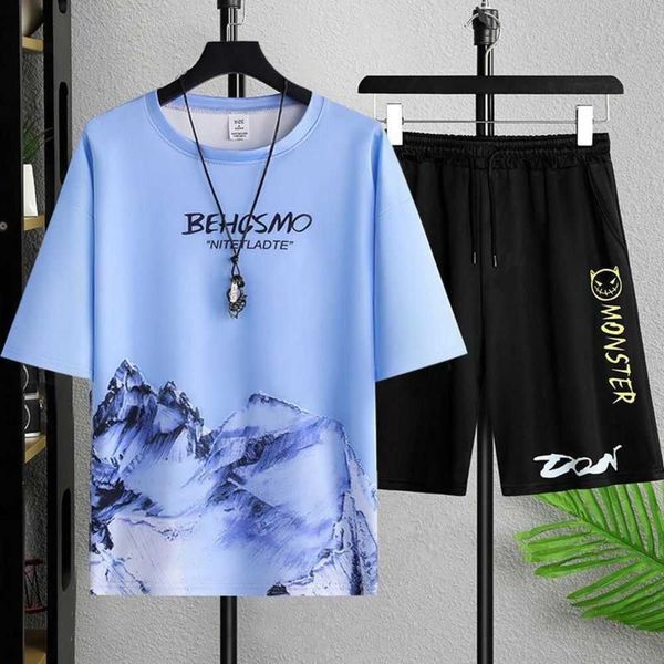 men's hoodies & sweatshirts summer new ice silk men's short sleeve t-shirt casual sports set fashion trend youth loose versatile, Black
men's hoodies & sweatshirts summer new ice silk men's short sleeve t-shirt casual sports set fashion trend youth loose versatile, Black
