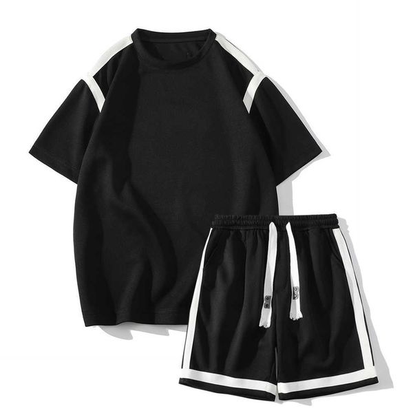 men's casual shirts patchwork simple men's tshirt and shorts 2023 summer man set sporty style j230503, White;black
men's casual shirts patchwork simple men's tshirt and shorts 2023 summer man set sporty style j230503, White;black