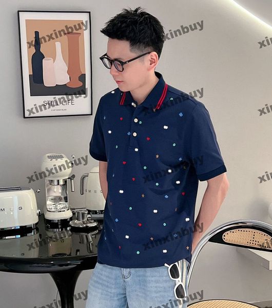 xinxinbuy men designer tee t shirt 23ss bee embroidery infinity dots pattern pumpkin denim short sleeve cotton women black blue m-2xl, Black;brown
xinxinbuy men designer tee t shirt 23ss bee embroidery infinity dots pattern pumpkin denim short sleeve cotton women black blue m-2xl, Black;brown