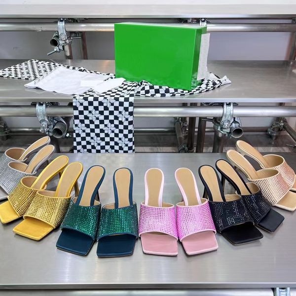 2023 designer pure color square head slides slippers womens luxury 100% leather rhinestone outdoor high heels sandals ladies shallow mouth s, Black
2023 designer pure color square head slides slippers womens luxury 100% leather rhinestone outdoor high heels sandals ladies shallow mouth s, Black