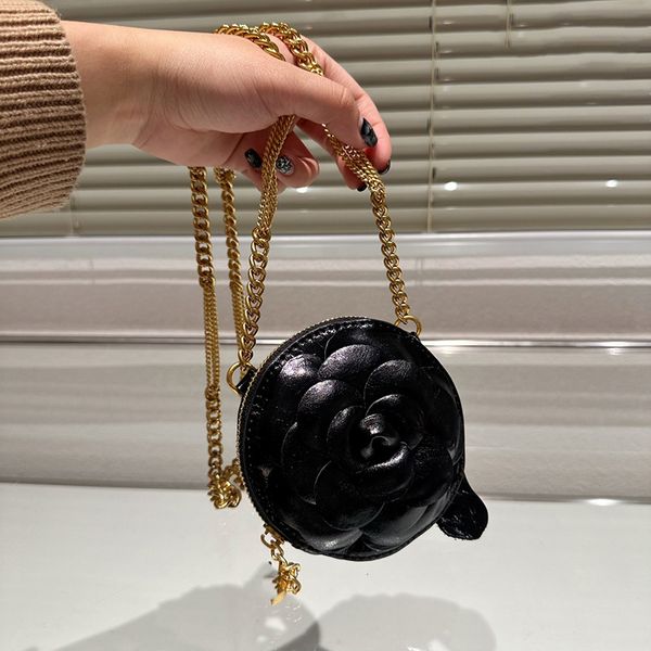 ladies designer classical camellia round coin bags with gold metal chain crossbody shoulder handbags outdoor sacoche cosmetic case 13cm genu
ladies designer classical camellia round coin bags with gold metal chain crossbody shoulder handbags outdoor sacoche cosmetic case 13cm genu