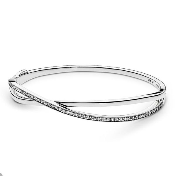 entwined bangle bracelet for pandora authentic sterling silver wedding party bracelets for women sisters gift crystal diamond luxury bracele, Black
entwined bangle bracelet for pandora authentic sterling silver wedding party bracelets for women sisters gift crystal diamond luxury bracele, Black