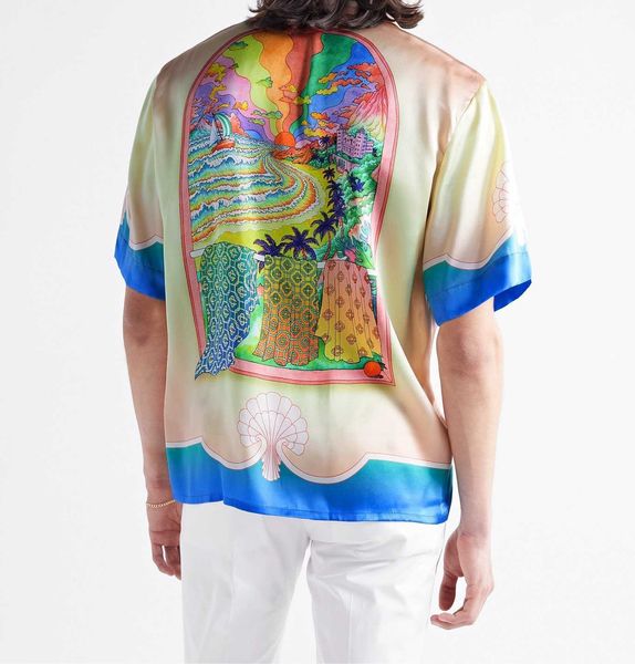 23ss casablanca designer shirt hawaii beach style fairy tale dream loose men and women versatile fashion brand silk casual short sleeve shir, White;black
23ss casablanca designer shirt hawaii beach style fairy tale dream loose men and women versatile fashion brand silk casual short sleeve shir, White;black