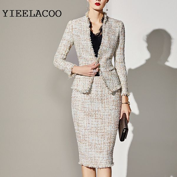 two piece dress women's skirt suit professional tweed jacket skirt spring / autumn / winter women's jacket ladies 2 piece skirt su, White
two piece dress women's skirt suit professional tweed jacket skirt spring / autumn / winter women's jacket ladies 2 piece skirt su, White