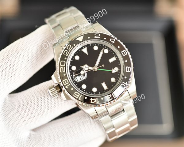 left handed gmt mens/womens watches automatic mechanical 40mm watch 904l stainless steel blue black ceramic sapphire glass super luminous wr, Slivery;golden
left handed gmt mens/womens watches automatic mechanical 40mm watch 904l stainless steel blue black ceramic sapphire glass super luminous wr, Slivery;golden