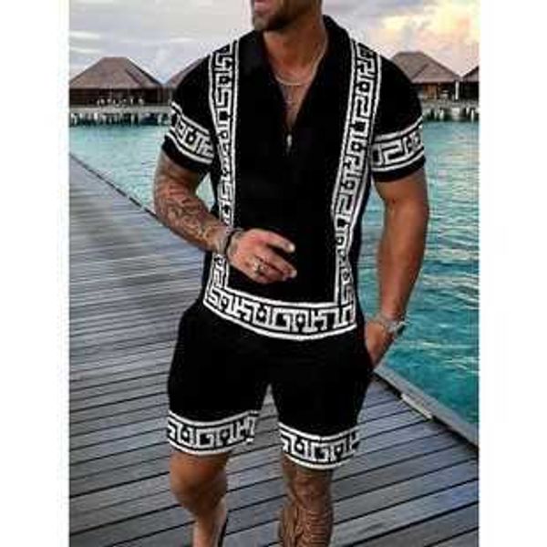 men's casual shirts geometric print new summer fashion men's tracksuits casual short sleeves tshirtshorts suits camisetas ropa hom, White;black
men's casual shirts geometric print new summer fashion men's tracksuits casual short sleeves tshirtshorts suits camisetas ropa hom, White;black