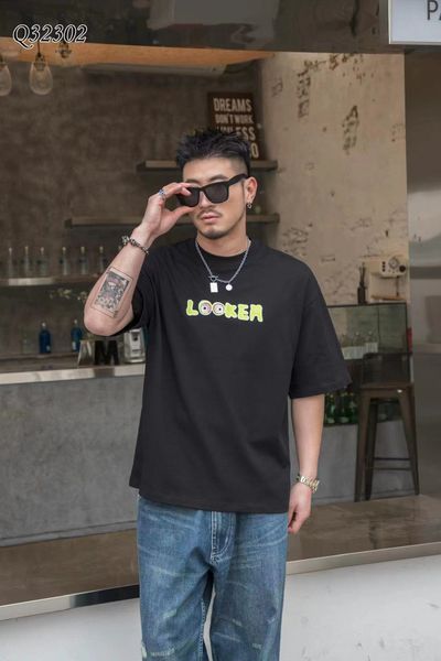 100% cotton 2023 men's crewneck printed shirt, White;black
100% cotton 2023 men's crewneck printed shirt, White;black