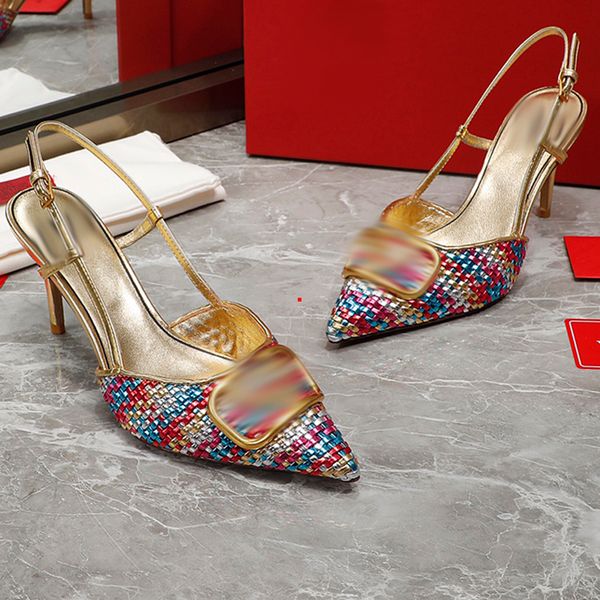 2023 women dress shoes high heels womens designer genuine leather pumps lady sandals wedding black golden gold heel sandals -k467
2023 women dress shoes high heels womens designer genuine leather pumps lady sandals wedding black golden gold heel sandals -k467