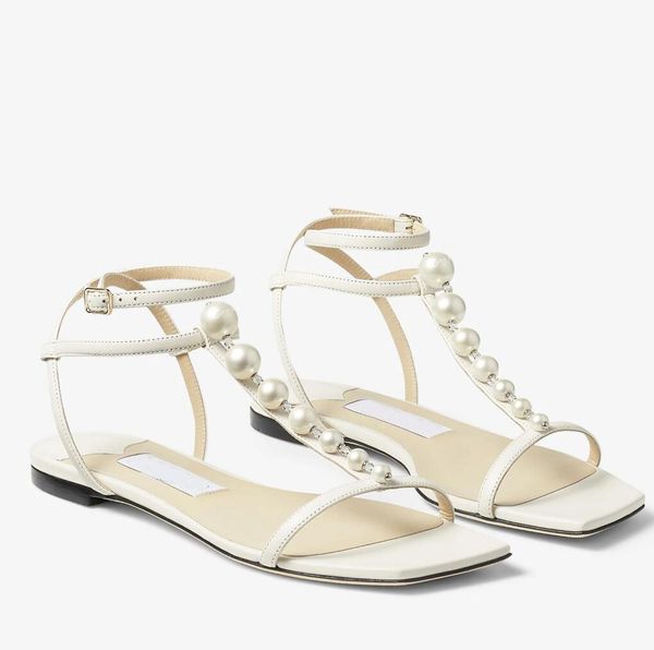 2023 luxury women sandals shoes with pearls amari flat black white nappa leather luxury summer walking discount footwear eu34-43 original bo
2023 luxury women sandals shoes with pearls amari flat black white nappa leather luxury summer walking discount footwear eu34-43 original bo