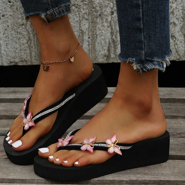 slippers wedges crystal women shoes summer sandals new rome high heels platform butterfly flip flops ladies beach slides 230424, Black
slippers wedges crystal women shoes summer sandals new rome high heels platform butterfly flip flops ladies beach slides 230424, Black