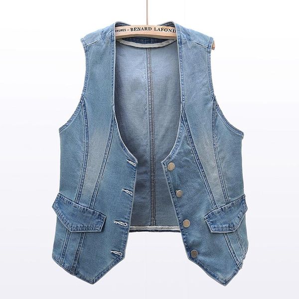 vests korean fashion elasticity denim vest women waistcoat slim short vneck sleeveless jacket coat spring vintage jeans vests female, Black;white
vests korean fashion elasticity denim vest women waistcoat slim short vneck sleeveless jacket coat spring vintage jeans vests female, Black;white
