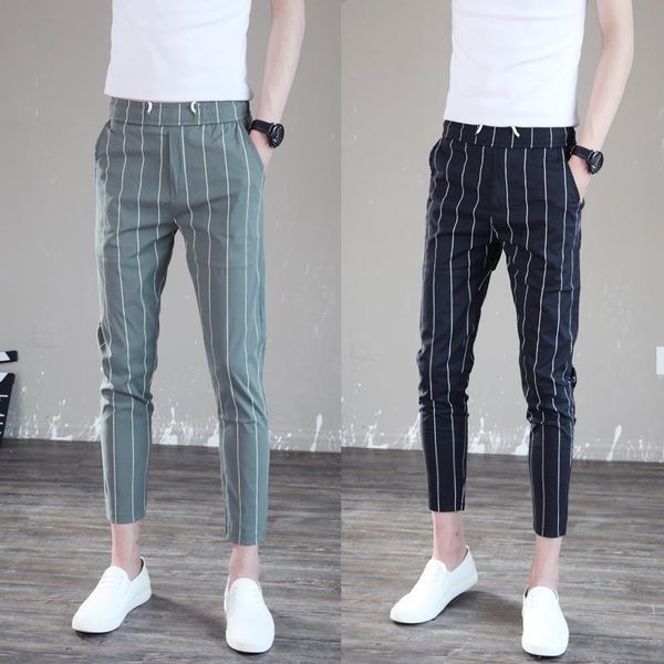 pants summer fashion men's korean pants slim fit striped street pants jogger anklelength men streetwear men, Black
pants summer fashion men's korean pants slim fit striped street pants jogger anklelength men streetwear men, Black