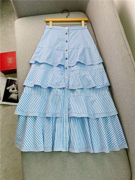 skirts high-waist loose layered cake skirt summer blue and white stripes slim high-waist a-line skirt 230504, Black
skirts high-waist loose layered cake skirt summer blue and white stripes slim high-waist a-line skirt 230504, Black