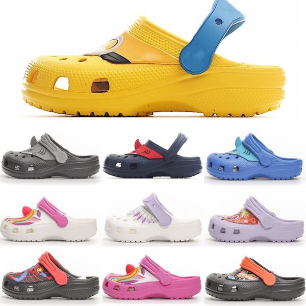 kids sandals clog flip flop slippers toddlers croc hole slipper beach candy pink classic black boys girls shoes white summer youth children, Black;grey
kids sandals clog flip flop slippers toddlers croc hole slipper beach candy pink classic black boys girls shoes white summer youth children, Black;grey