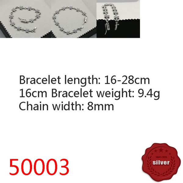 50003 personalized fashion bracelet s925 sterling silver vintage trend vintage punk six star hip hop simple trend punk hip hop jewelry, Golden;silver
50003 personalized fashion bracelet s925 sterling silver vintage trend vintage punk six star hip hop simple trend punk hip hop jewelry, Golden;silver