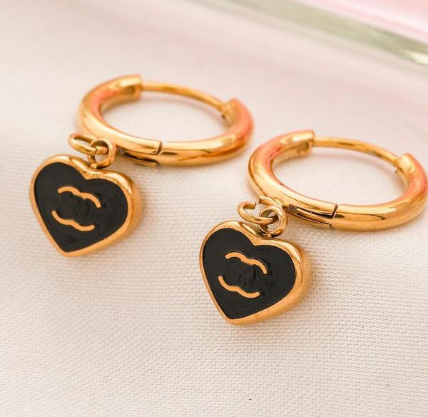 never fade design earrings women charm brand double letter c earring 18k gold plated stainless steel earloop geometric heart jewelry accesso, Golden;silver
never fade design earrings women charm brand double letter c earring 18k gold plated stainless steel earloop geometric heart jewelry accesso, Golden;silver